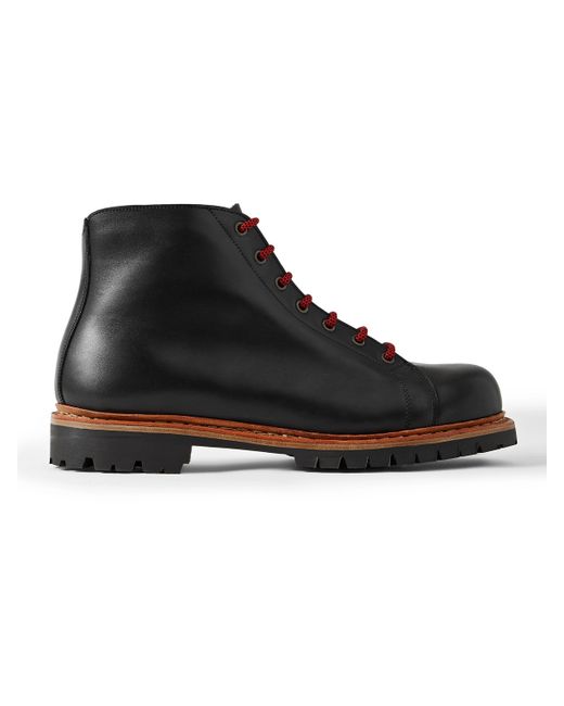 George Cleverley Edmund Shearling-Lined Leather Boots