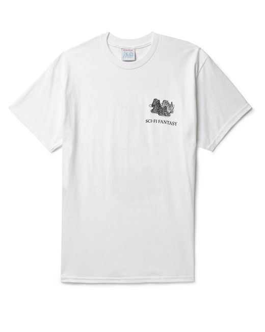 Sci-Fi Fantasy Tai Chi Logo-Print Cotton-Jersey T-Shirt