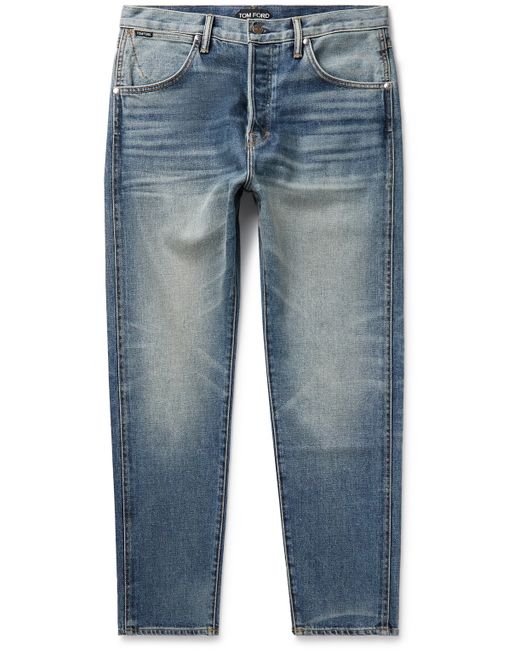 Tom Ford Slim-Fit Garment-Washed Selvedge Jeans
