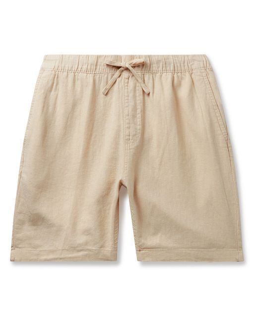 Onia Straight-Leg Linen-Blend Drawstring Shorts