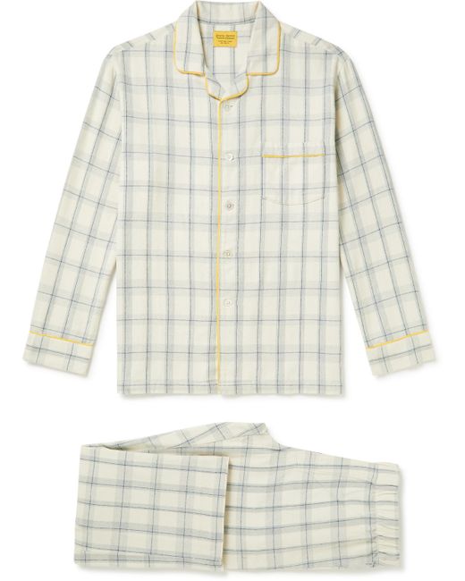 Original Madras Checked Cotton-Flannel Pyjama Set
