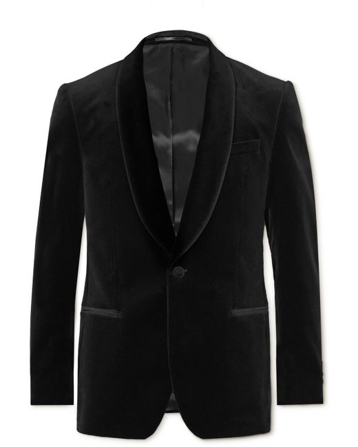 Mr P. Mr P. Cotton-Blend Velvet Tuxedo Jacket