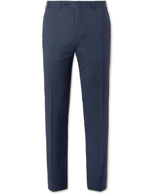 Canali Slim-Fit Straight-Leg Wool Suit Trousers