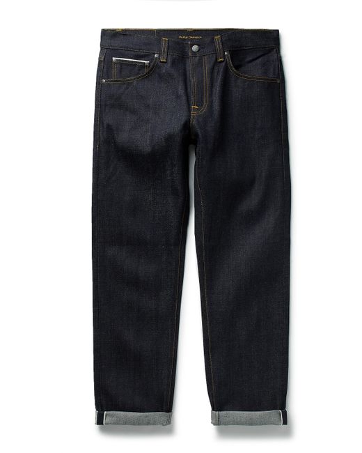 Nudie Jeans Gritty Jackson Straight-Leg Selvage Jeans