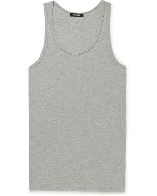 Tom Ford Ribbed Cotton and Modal-Blend Tank Top
