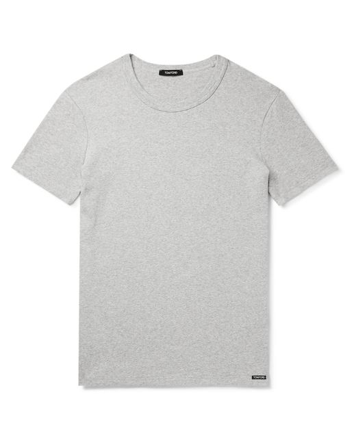 Tom Ford Slim-Fit Mélange Stretch-Cotton Jersey T-Shirt