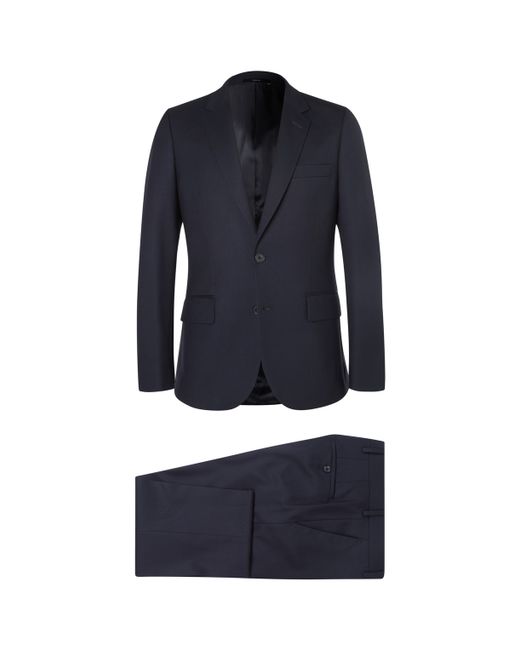 Paul Smith Navy A Suit To Travel In Soho Slim-Fit Wool