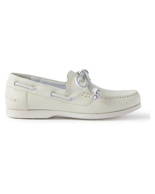 Manolo Blahnik Sidmouth Full-Grain Leather Boat Shoes