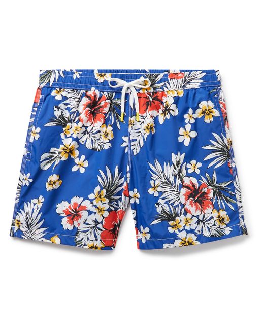 Hartford Slim-Fit Mid-Length Floral-Print Swim Shorts
