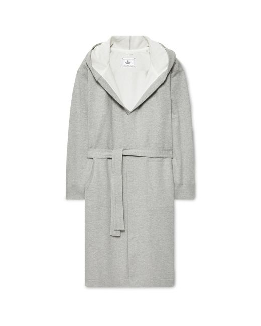 Reigning Champ Mélange Loopback Cotton-Jersey Hooded Robe