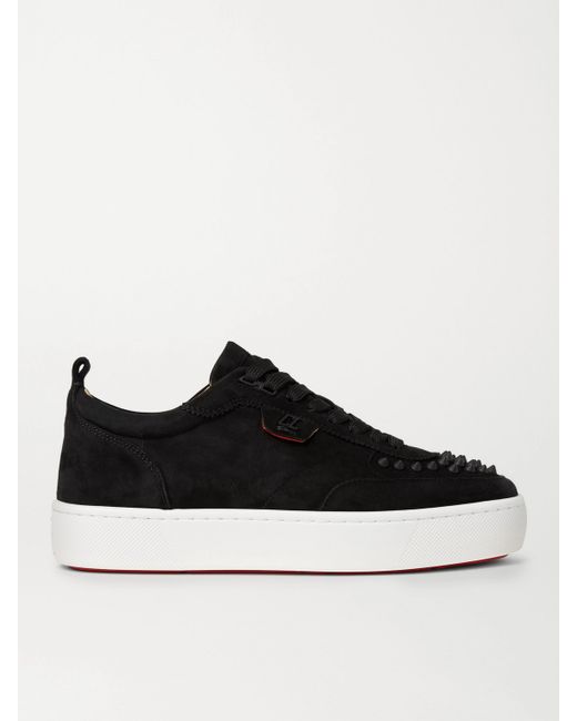 Christian Louboutin Happyrui Spiked Suede Sneakers