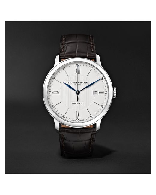 Baume & Mercier Classima Automatic 40mm Stainless Steel and Alligator Watch Ref. No. 10214