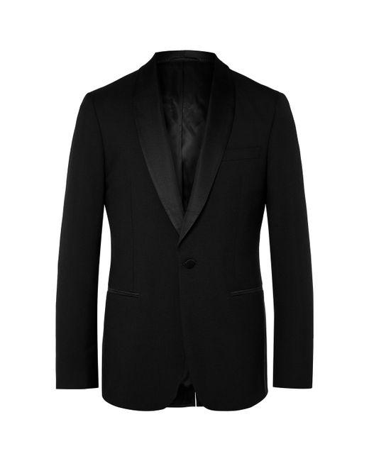 Mr P. Mr P. Slim-Fit Shawl-Collar Faille-Trimmed Virgin Wool Tuxedo Jacket
