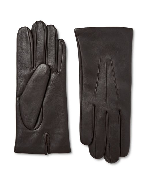 Dents Bath Cashmere-Lined Leather Gloves
