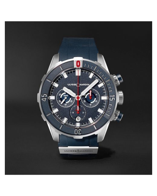 Ulysse Nardin Diver Automatic Chronograph 44mm Titanium and Rubber Watch Ref. No. 1503-170-3/93