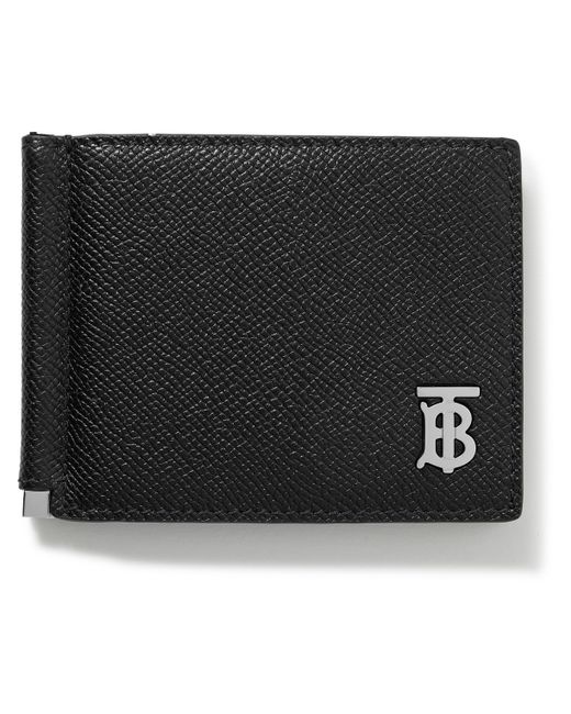 Burberry Logo-Embellished Full-Grain Leather Wallet