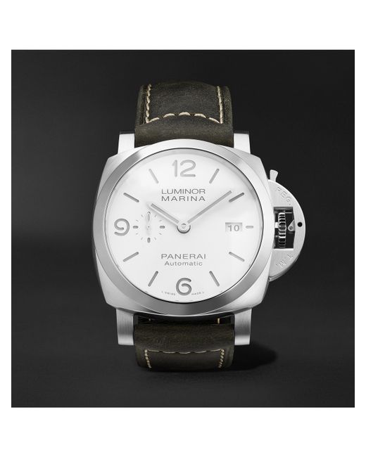 Panerai Luminor Marina Automatic 44mm Stainless Steel and Leather Watch Ref. No. PAM01314