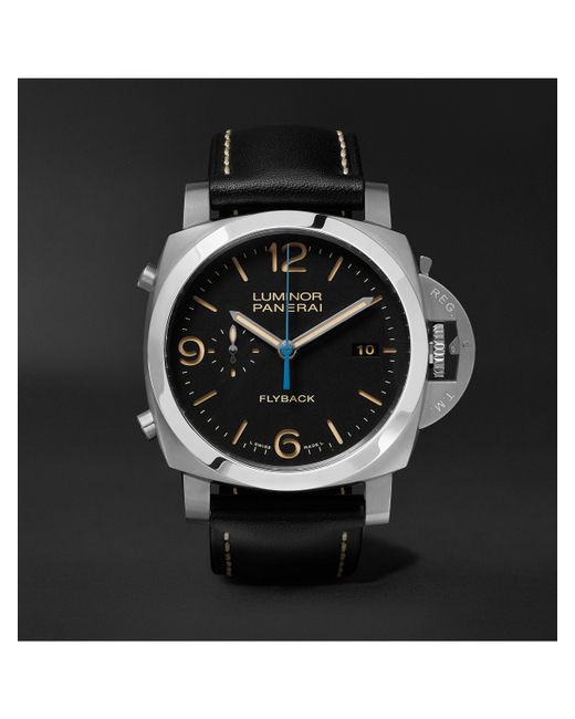 Panerai Luminor Chrono Automatic Flyback Chronograph 44mm Stainless Steel and Leather Watch Ref. No. PAM00524