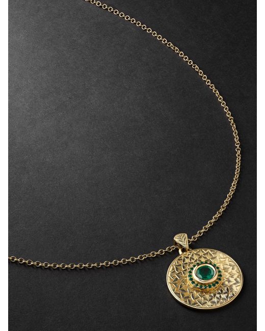 Duffy Jewellery Gold Emerald Necklace