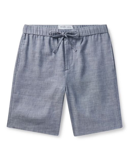 Frescobol Carioca Felipe Slim-Fit Linen and Cotton-Blend Drawstring Shorts