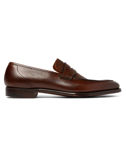 George Cleverley George Full-Grain Leather Penny Loafers