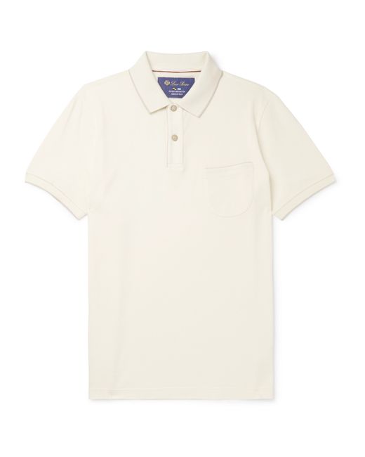 Loro Piana Regatta Contrast-Tipped Stretch-Cotton Piqué Polo Shirt