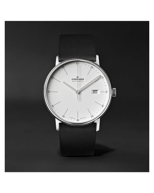 Junghans Form A 40mm Automatic Stainless Steel and Leather Watch Ref. No. 027/4730.00