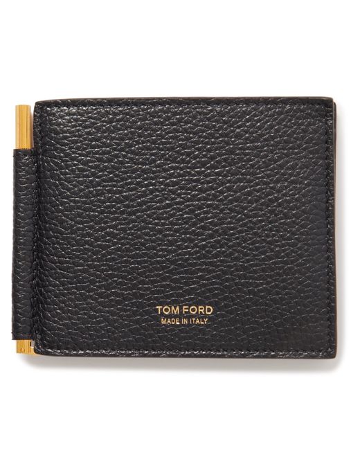 Tom Ford Full-Grain Leather Billfold Wallet with Money Clip