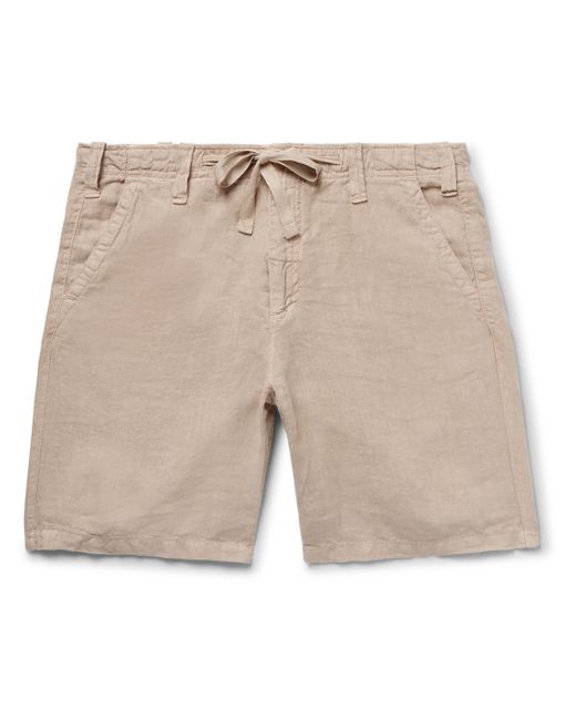 Hartford Slim-Fit Linen-Chambray Drawstring Shorts