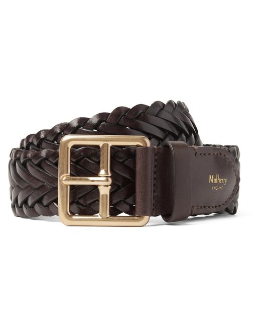 Mulberry 4cm Woven Leather Belt