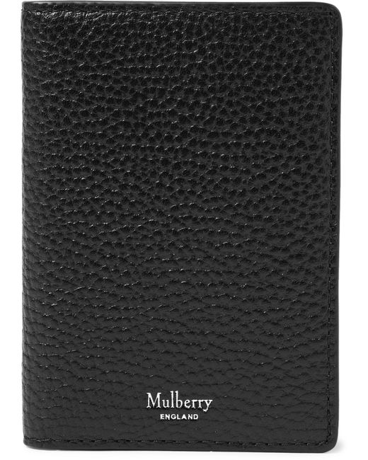 Mulberry Full-Grain Leather Billfold Cardholder
