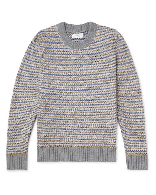Mr P. Mr P. Striped Merino Wool Jacquard Sweater