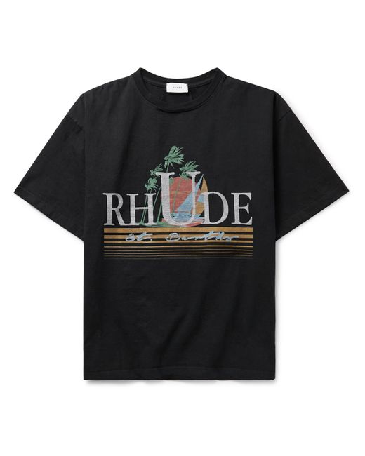 Rhude Logo-Print Cotton-Jersey T-Shirt