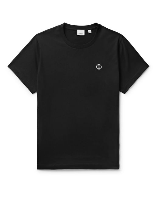 Burberry Logo-Embroidered Cotton-Jersey T-Shirt