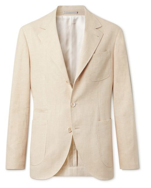 Brunello Cucinelli Linen and Wool-Blend Suit Jacket