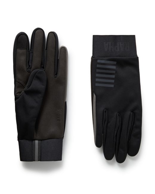 Rapha Pro Team Winter Touchscreen Stretch-Jersey and Microsuede Cycling Gloves