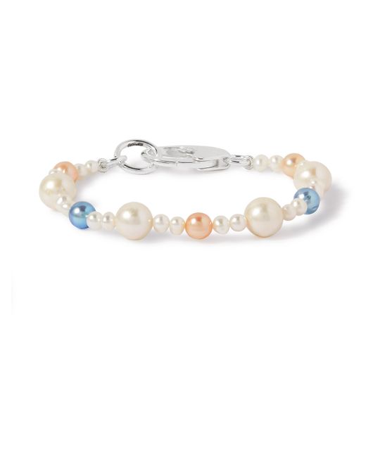 Hatton Labs XL Pebbles Silver Pearl Bracelet