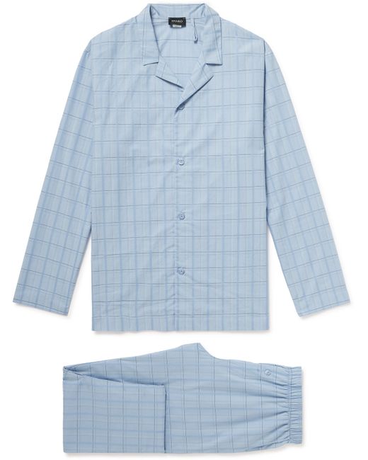Hanro Ian Checked Cotton-Poplin Pyjama Set