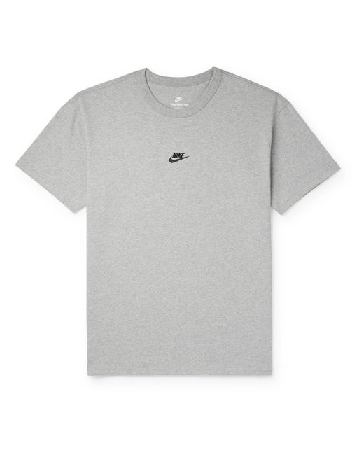 Nike Premium Essentials Logo-Embroidered Cotton-Jersey T-Shirt