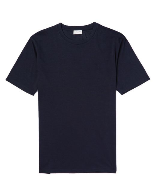 Saint Laurent Wool and Silk-Blend T-Shirt
