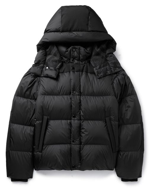 Burberry Convertible Quilted Shell Hooded Down Jacket