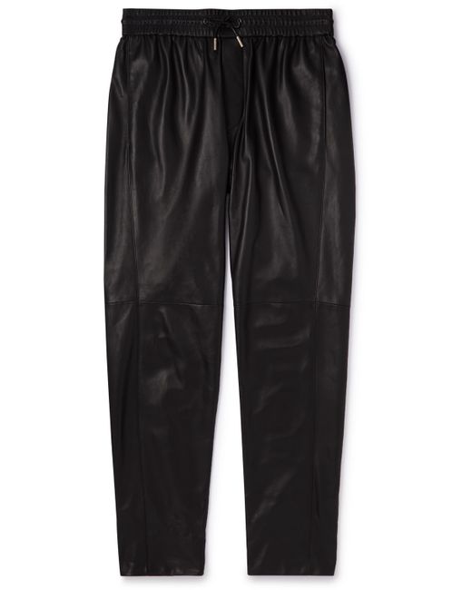 Saint Laurent Tapered Leather Sweatpants