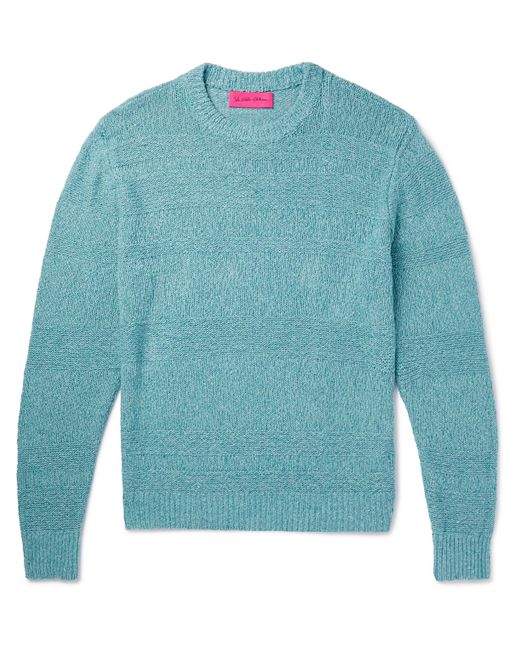 The Elder Statesman Cotton Linen and Silk-Blend Sweater