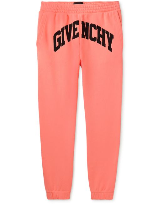 Givenchy Tapered Logo-Embroidered Cotton-Jersey Sweatpants