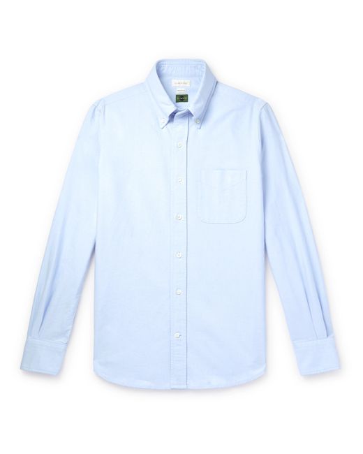 Incotex Glanshirt Button-Down Collar Cotton Oxford Shirt