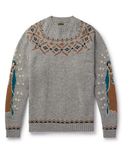 Kapital Intarsia Wool Sweater