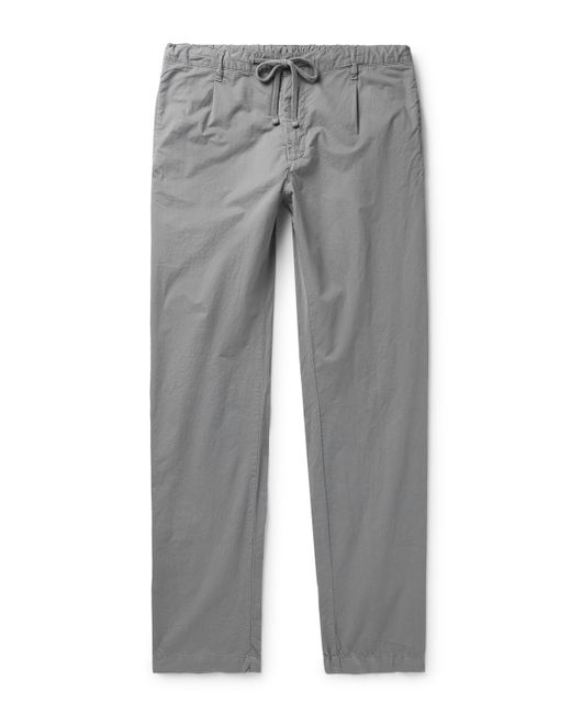 Hartford Tanker Straight-Leg Cotton Drawstring Trousers