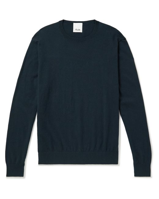 Allude Cotton and Cashmere-Blend Sweater