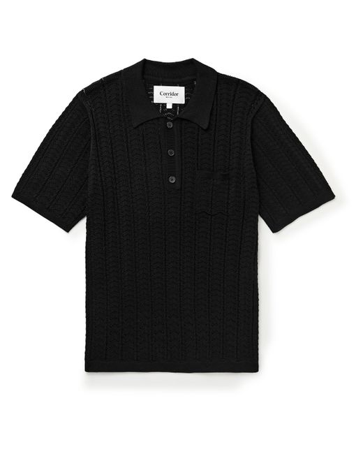 Corridor Pointelle-Knit Pima Cotton Polo Shirt