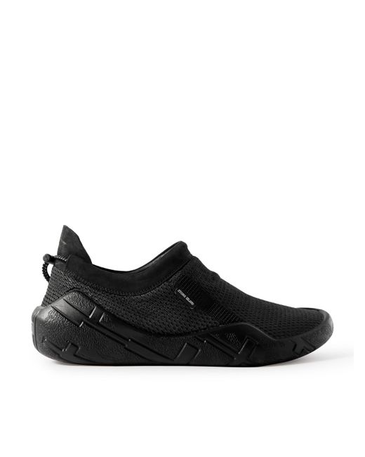 Stone Island Shadow Project Shadow MOC Suede and Webbing-Trimmed Mesh Slip-On Sneakers